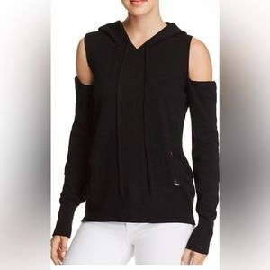 NWT Pam & Gela cold shoulder distressed hoodie size XS